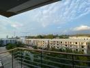 Spacious balcony with a panoramic view of the surrounding area