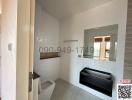 Modern bathroom with elegant fixtures and natural light