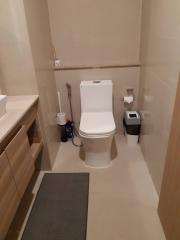 Modern bathroom interior with sanitary facilities