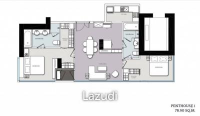 Penthouse 78.60 SQ.M CLOUD Residences SKV23