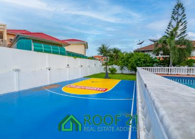 Beautiful house with a private pool and private basketball court.