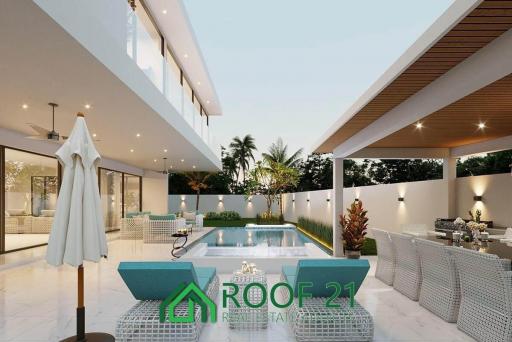 Ultra Modern Luxury Pool Villa on Pratumnak Hill only 200m. to the Beach/S-0676D