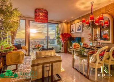 Rare item! Front Seaview 1BR with a Jacuzzi Foreigner quota @Riviera Ocean Drive  /CB-0513D