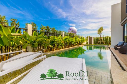 Brand new 4 Bedroom Pool villa in Luxury Project only 20 mins to Jomtien Beach/ OP-0143T