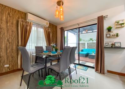 Urgent sale, 2 storey detached house, corner plot, 3 Bedrooms, Newly renovated at Baan Fah Greenery, Naklua, Pattaya S-0628Y