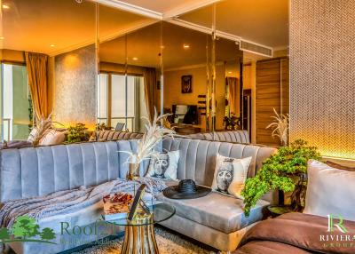 Stunning Sea View Large Studio for Rent The Riviera Jomtien R-0265Y