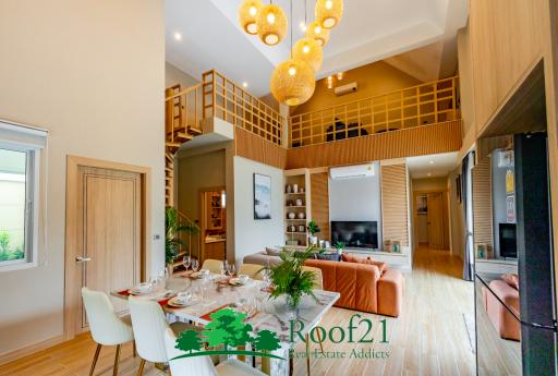 For SALE House Pool Villa 3 Bedrooms 230 Sqm Nordic and Japanese Style Central Pattaya / OP-0129T