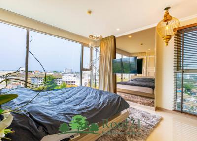 Rear Item Beautiful 2 Bedrooms, Corner Unit , Jomtien Beach,  Pattaya CB-0471Y