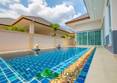 Brand New Pool Villa, fully furnished : Your Oasis near Pattaya's Beach and Tourist Hotspots For Sale OP-0156Y