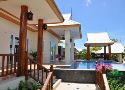 Beautiful Thai Modern Style House for rent with private pool.