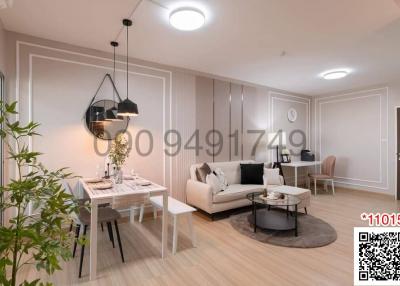 Modern and elegantly furnished living room interior