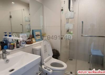 Modern bathroom interior with sanitary facilities