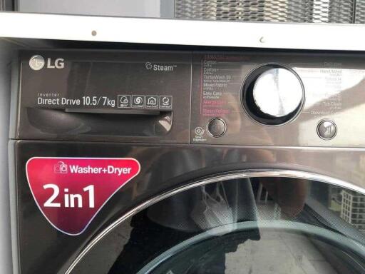 Close-up of an LG Washer-Dryer 2 in 1