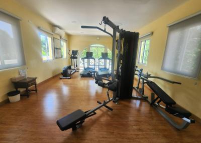 Spacious Home Gym with Various Exercise Equipment