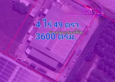 Aerial view of property with demarcation