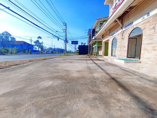 Spacious parking area of a residential building