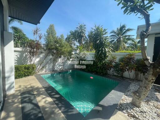 Modern, 2 bedroom, 2 bathroom, private pool villa for sale in central Jomtien.