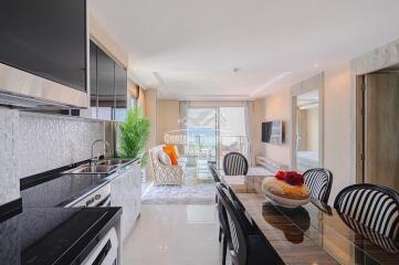 Stunning, 2 bedroom, 2 bathroom, corner unit for sale in Foreign name in Riviera Monaco, Na Jomtien.