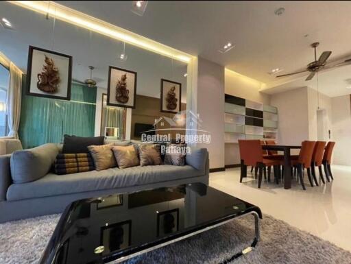 Fantastic, 2 bedroom, 2 bathroom, sea view unit for sale or rent in The Sanctuary, Wongamat.