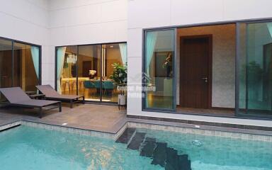 Contemporary 3 bedroom, 4 bathroom house with private pool for sale in East Pattaya.