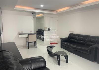 Large, newly renovated 1 bed, 1 bath for rent/sale in Pattaya Beach Condo, central Pattaya.