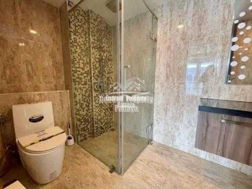 2 bedrooms  Bathroom pool view at Central Pattaya Grand Avenue is now available for rent.