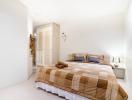 Spacious and elegantly furnished bedroom with a cozy atmosphere
