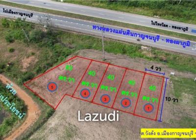 49 Rai Land for Sale on the Kanchanaburi - Thongphaphoom National Highway