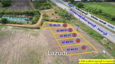 49 Rai Land for Sale on the Kanchanaburi - Thongphaphoom National Highway