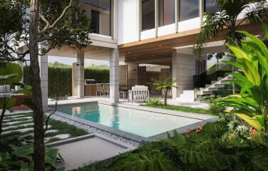 New Project 3 Bedrooms Premier Villa With Private Pool For Sale In Layan-Choeng Thale Phuket