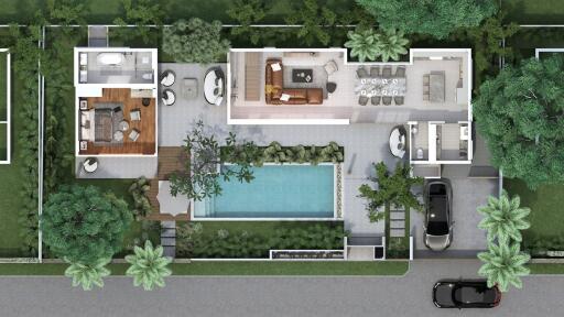 Modern New Project Villa 3 Bedrooms With Private Pool For In Choeng Thale Phuket