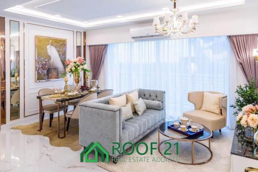 Brand New 2Bedroom Foreigner quota only 500 m. to Jomtien Beach /P-0015D