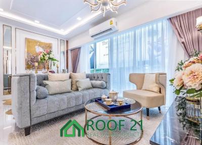 Brand New 2Bedroom Foreigner quota only 500 m. to Jomtien Beach /P-0015D