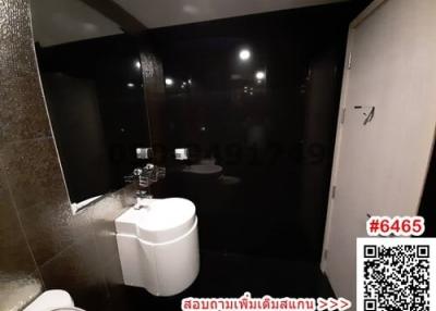 Modern bathroom interior with dim lighting