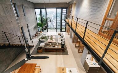 One Of A Kind Fully Furnished And Decorated Industrial Loft Style Penthouse With Private Lift.