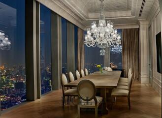 The Ritz Carlton 3+1 Bedroom Sky Residence Penthouse Unit 380 Sqm Stunning View Of Bangkok City