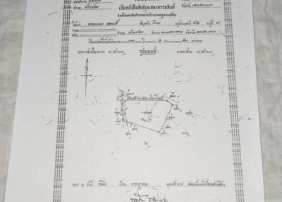 Document placed on a fabric surface