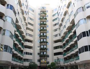 Exterior view of a modern residential apartment building