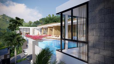 New 3 bedroom pool villa for sale in Chaweng