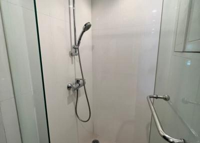 modern tiled bathroom with shower
