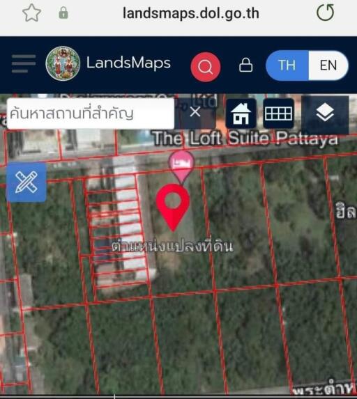 Screenshot of a real estate mapping tool for property listings