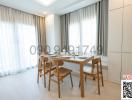 Elegant dining room with natural light