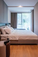 Modern Bedroom with Large Windows and Natural Light