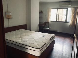 Spacious bedroom with natural light