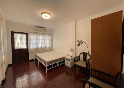 Spacious bedroom with natural light