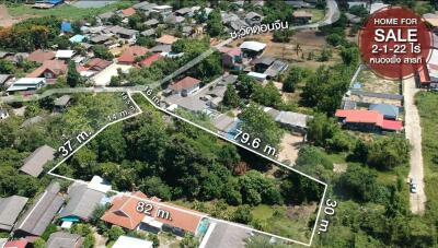 Aerial view of property for sale with dimensions
