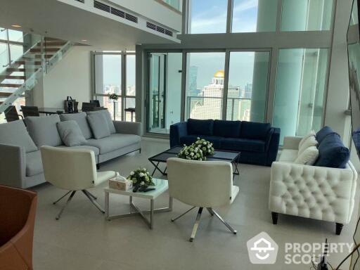 3-BR Penthouse at The River Condominium near BTS Saphan Taksin