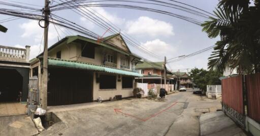 Twin house Pruksa 12 along Khlong 3