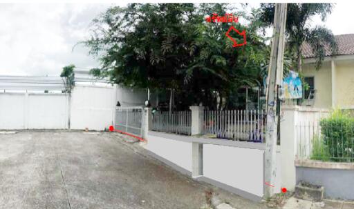 Semi-detached house, Baan Prathana, Pluak Daeng