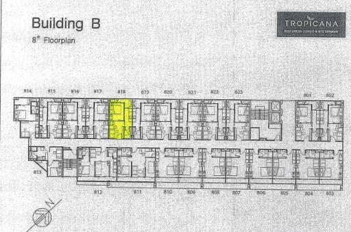 คอนโด ทรอปิคานา แอท บีทีเอส เอราวัณ [ชั้น 8 อาคาร B]